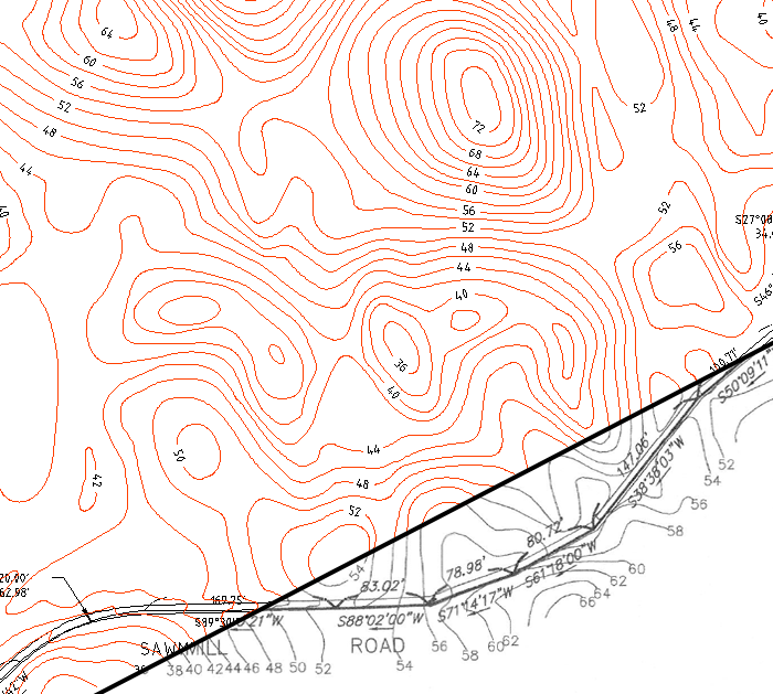 Illustration of Topo Map DWG Conversion