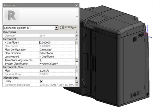 Equipment Depicted in BIM with Attributes