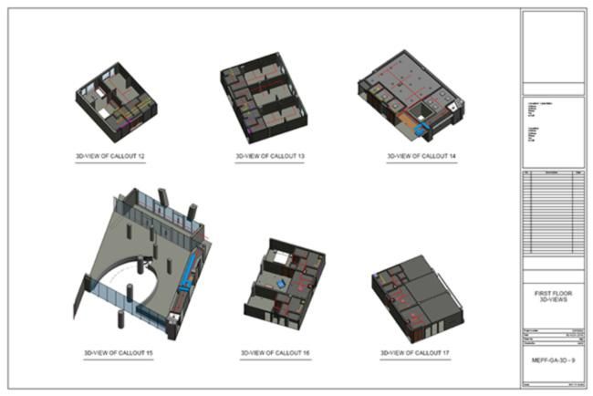 Callout Drawing Showing BIM 3D Views