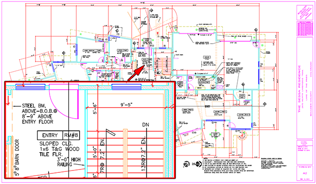 Illustration of Drawing Properly Redrawn in CAD